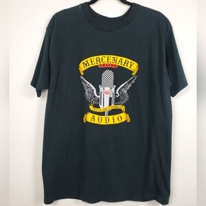 Vintage Mercenary Audio Boston T-Shirt 4 Food Groups This is Not a Problem L